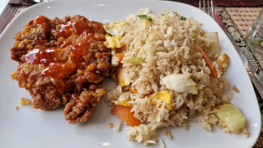 Riz Thai Poulet Frit